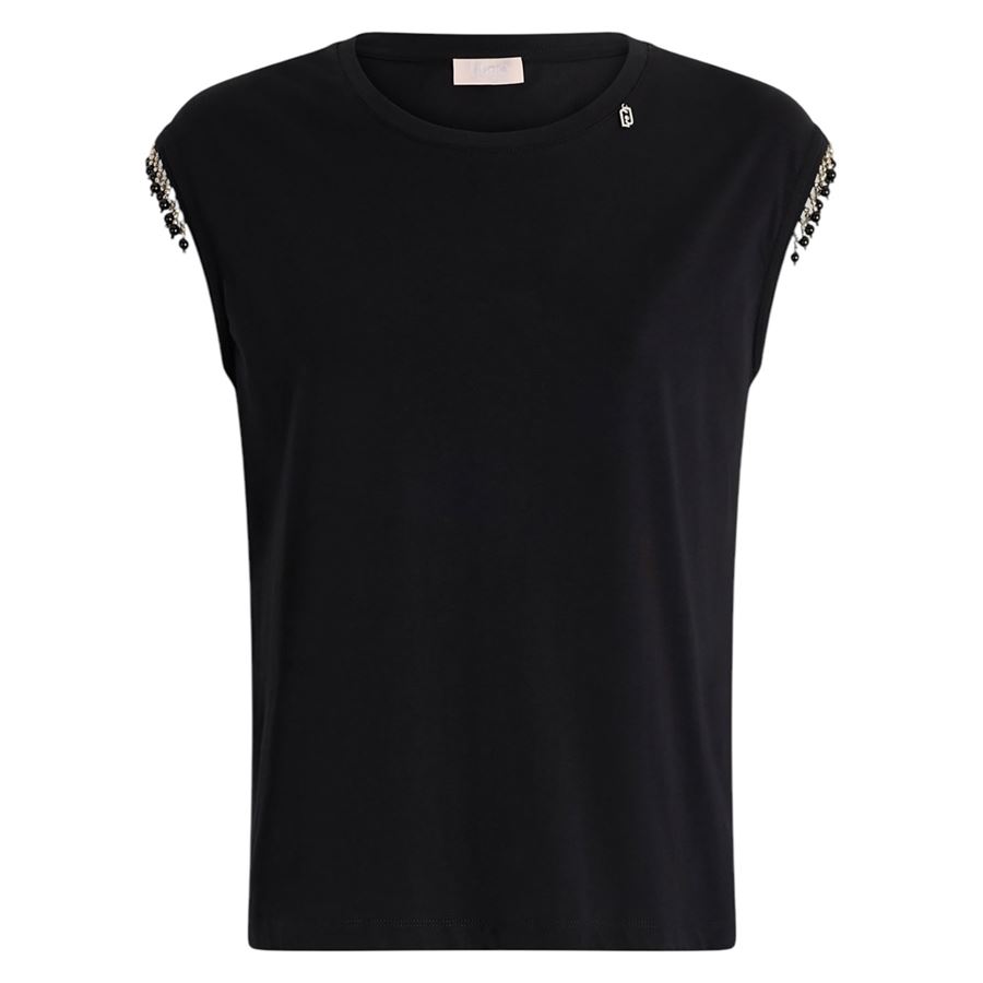 T-shirt in jersey con perline da donna Liu Jo | WA5158J500322222